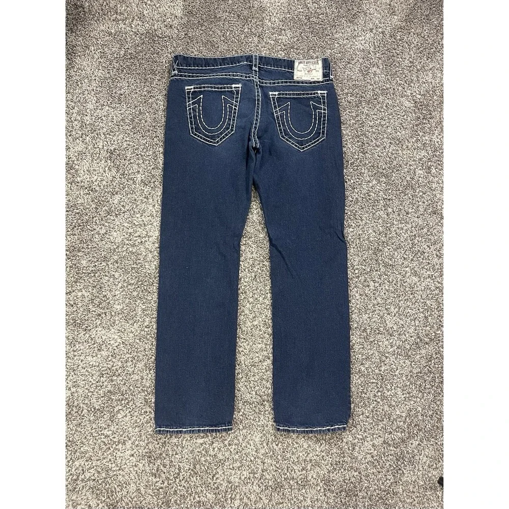TRUE RELIGION RICKY SUPER T STITCH STRAIGHT JEAN SIZE 40x32